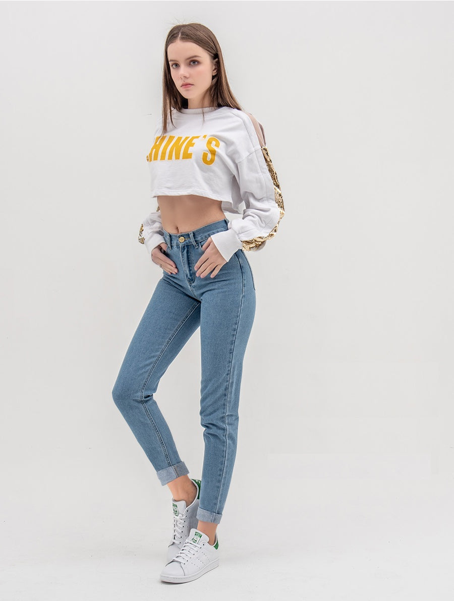 Sexy High Waist Boyfriend Jeans