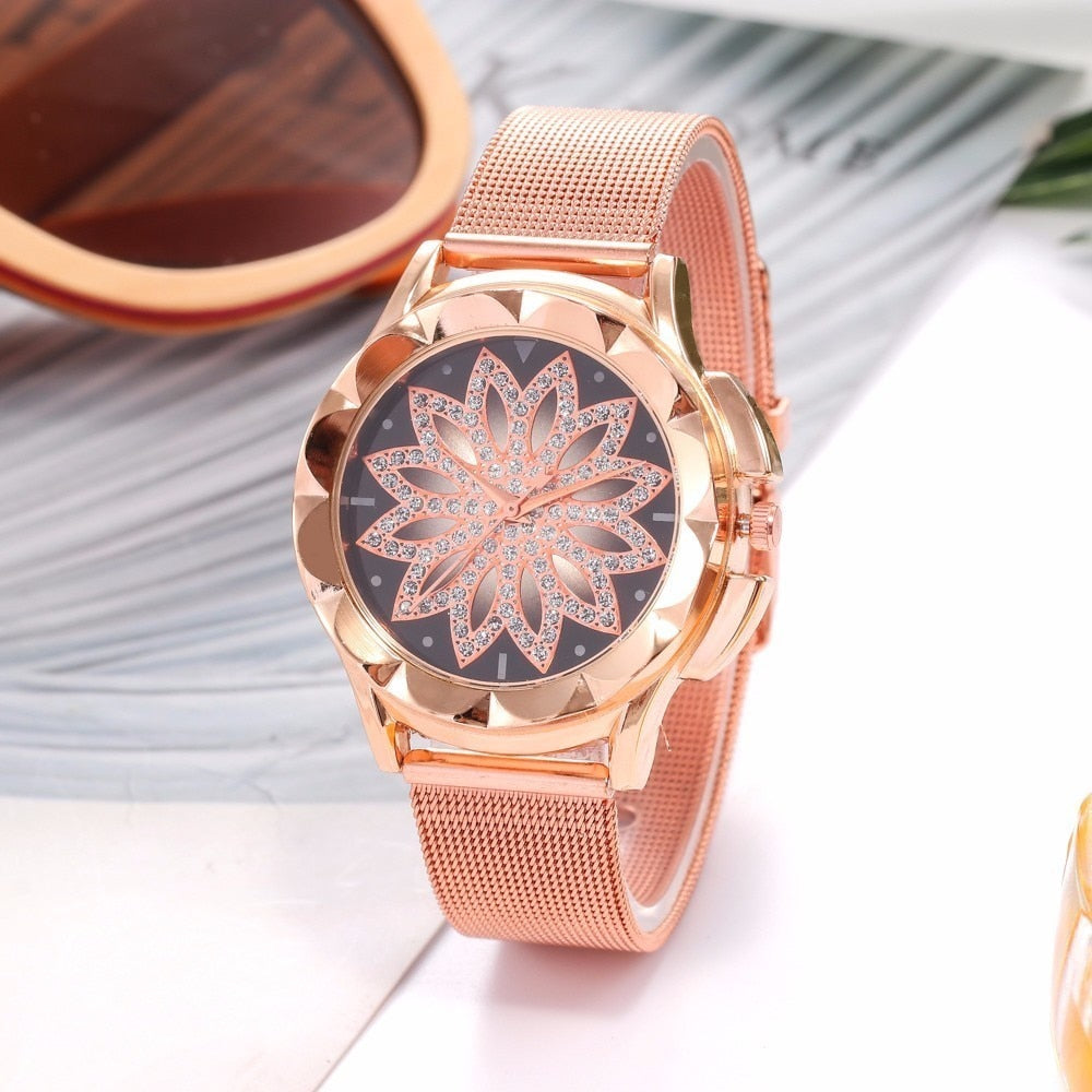 Rose Gold Quartz Watch